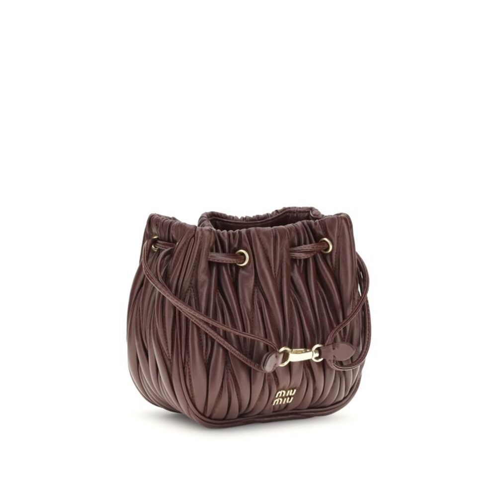 Miu Miu Women Matelassé Nappa Leather Pouch - Picture 2 of 4